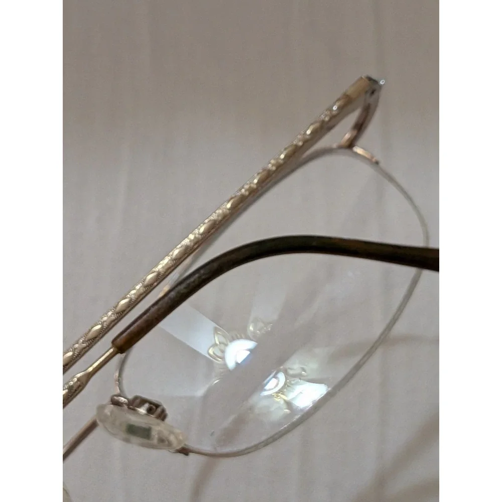 Polo Ralph Lauren 1004 9012 Gold Oval Semi-Rimless Eyeglasses Frames 49-19-135